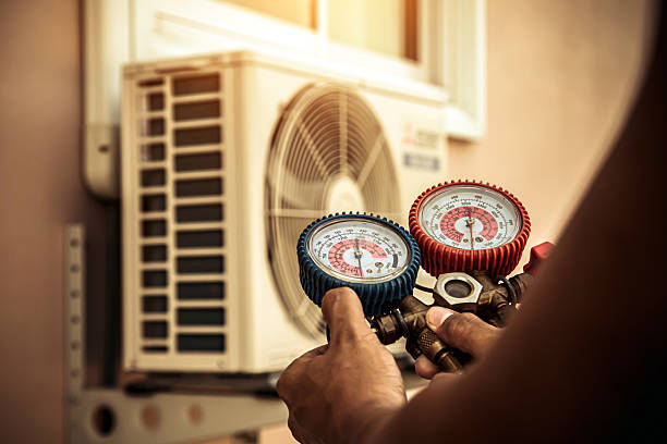 Professional Hvac technician working in Manchester, GA